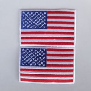 Lot 2 American Flag Old Glory 50 Stars and Stripes red White Blue 3-3/8" Patriot